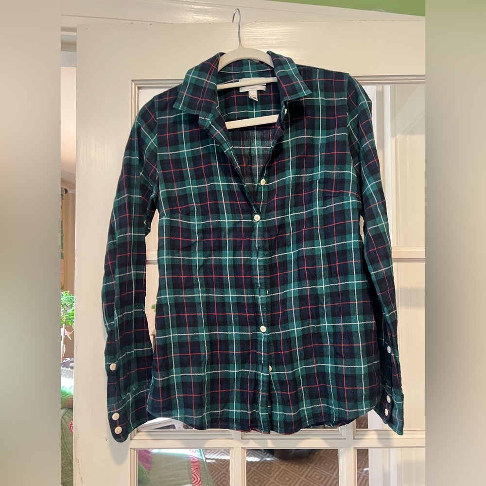 J.Crew perfect fit plaid button down